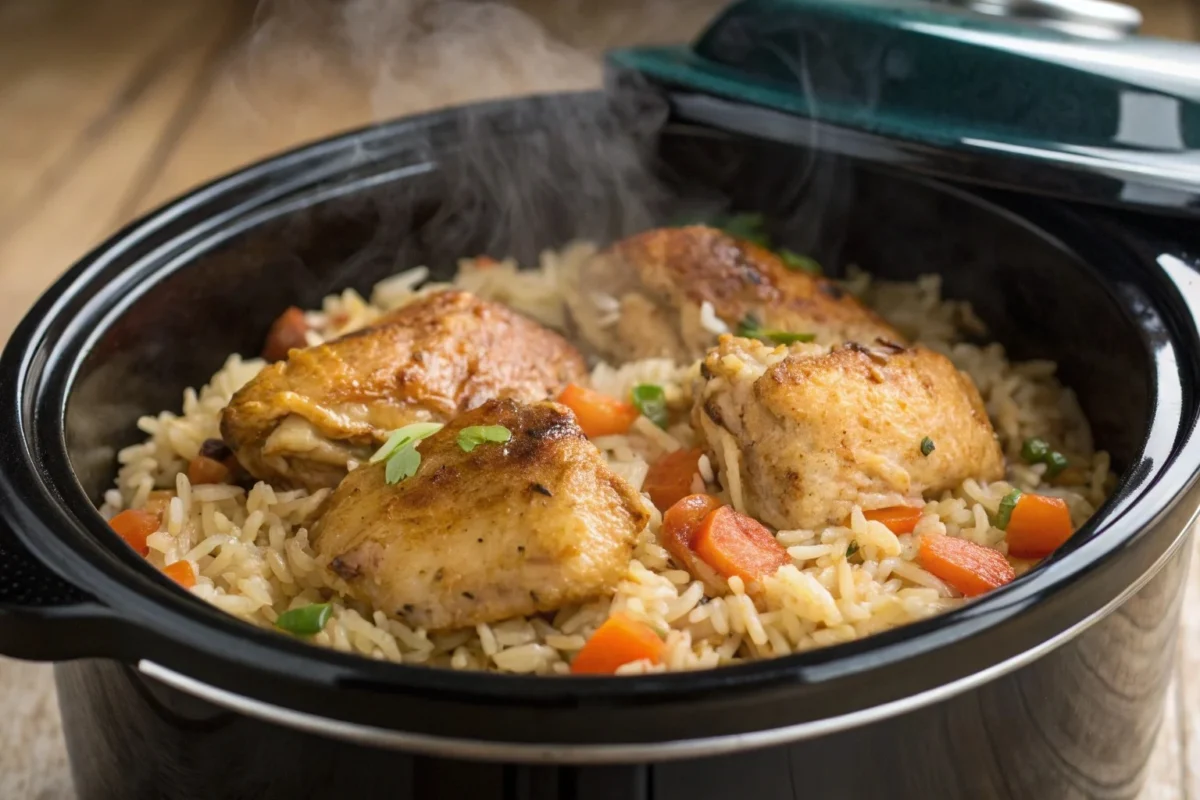 Crockpot Chicken and Rice Recipe