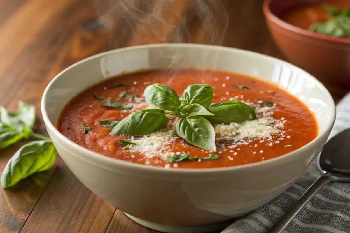 Homemade Tomato Basil Soup