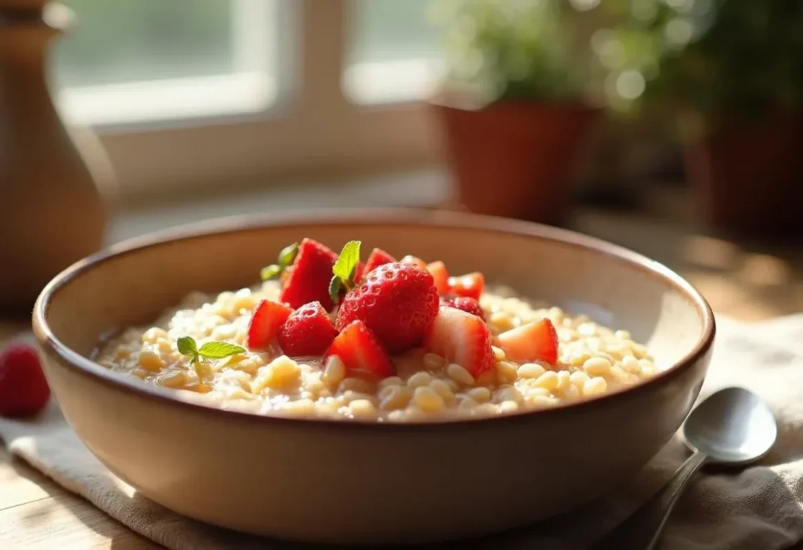 Strawberries and Cream Oatmeal