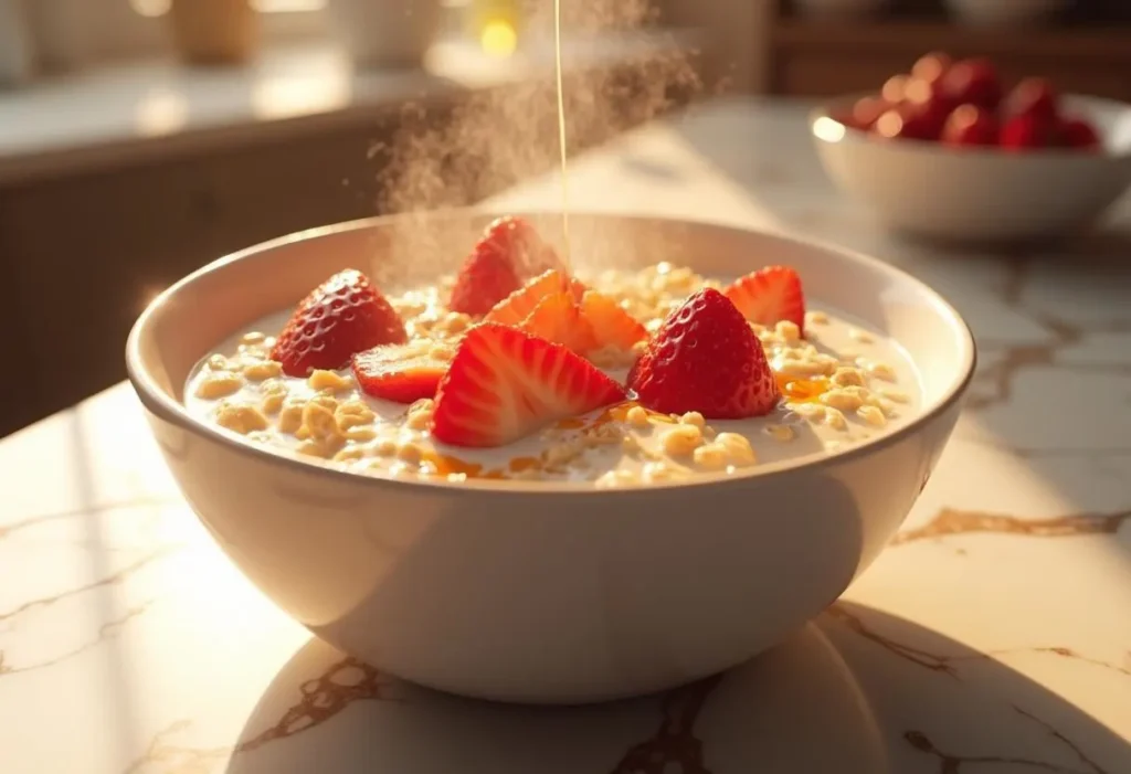 Strawberries and Cream Oatmeal