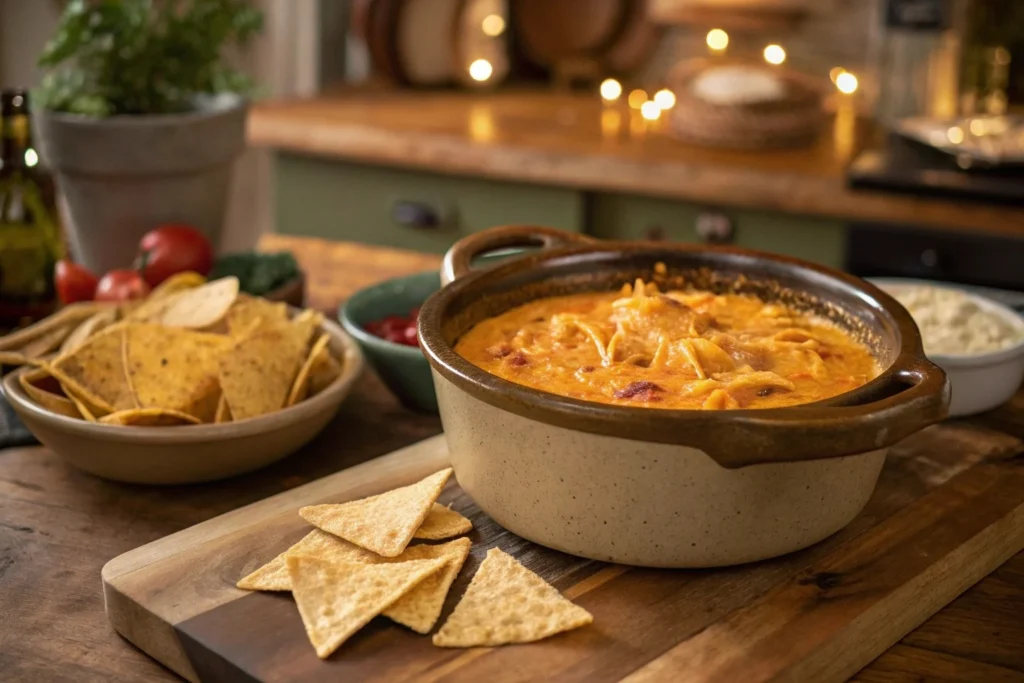 Crockpot Buffalo Chicken Dip