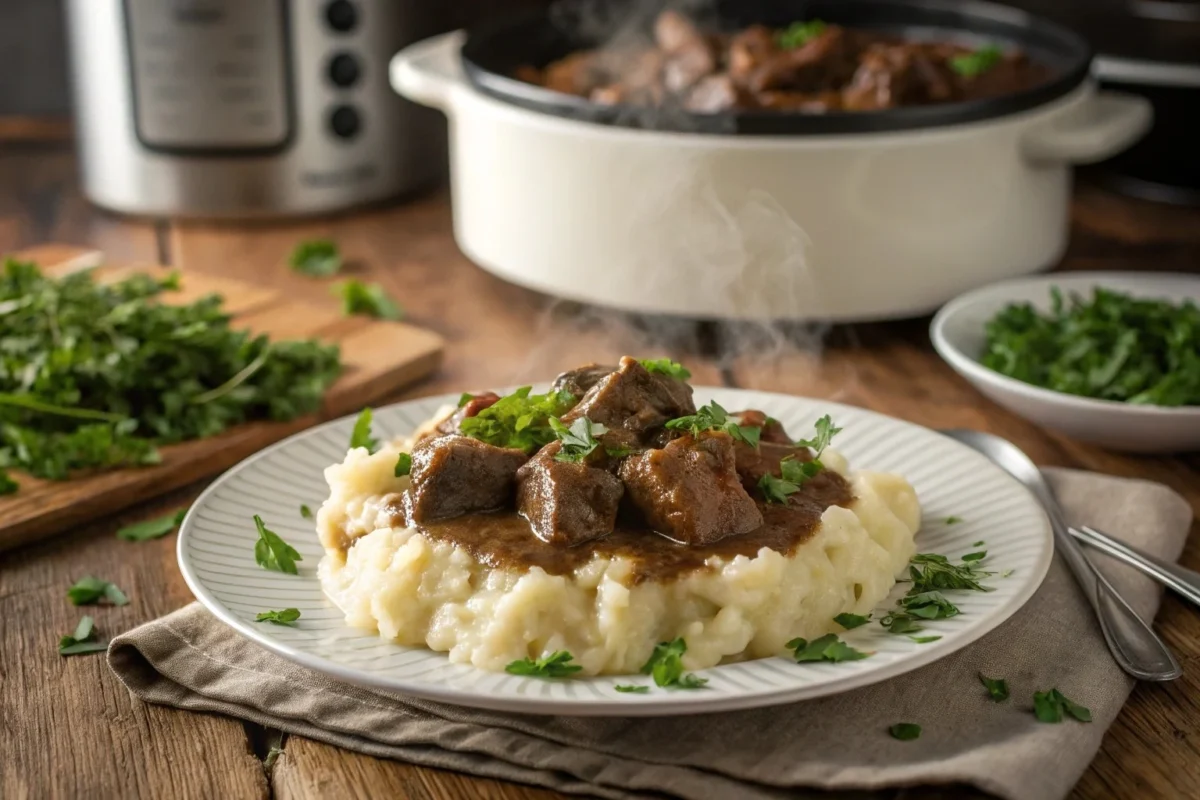 Easy Beef Tips Crock Pot