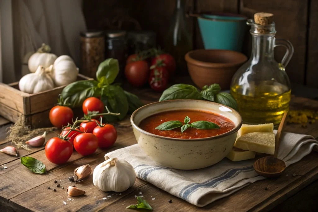 Homemade Tomato Basil Soup
