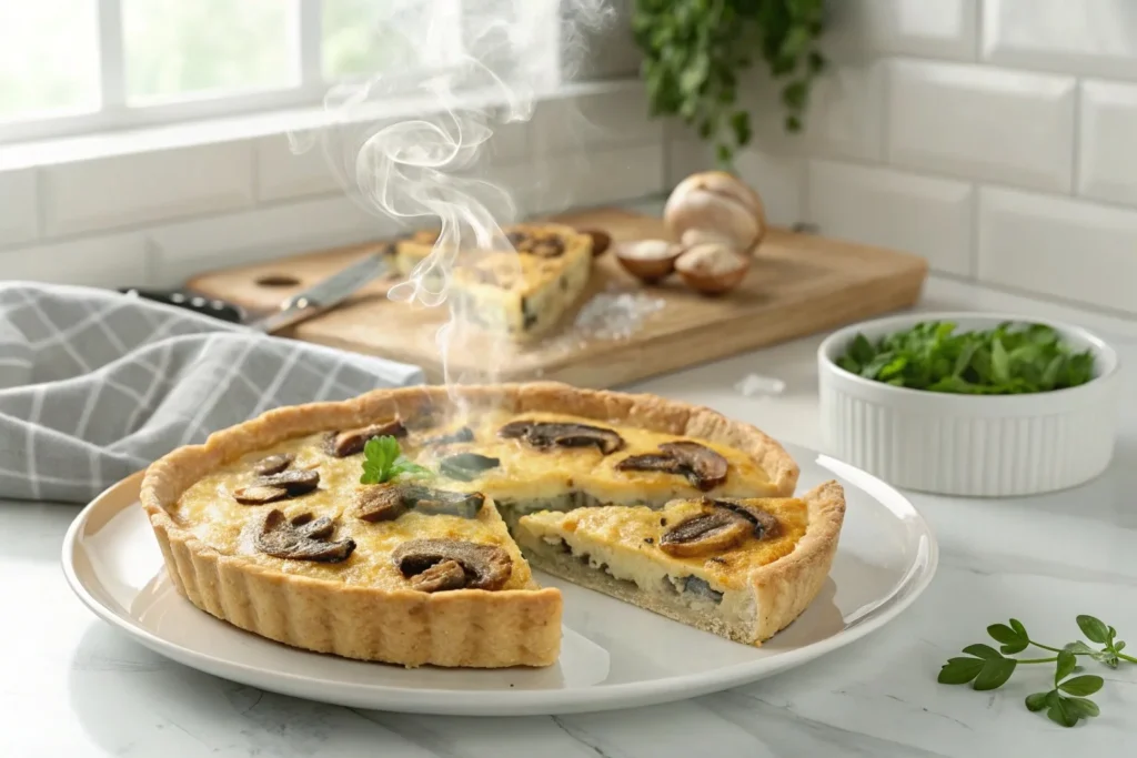 Easy Mushroom Quiche Recipe