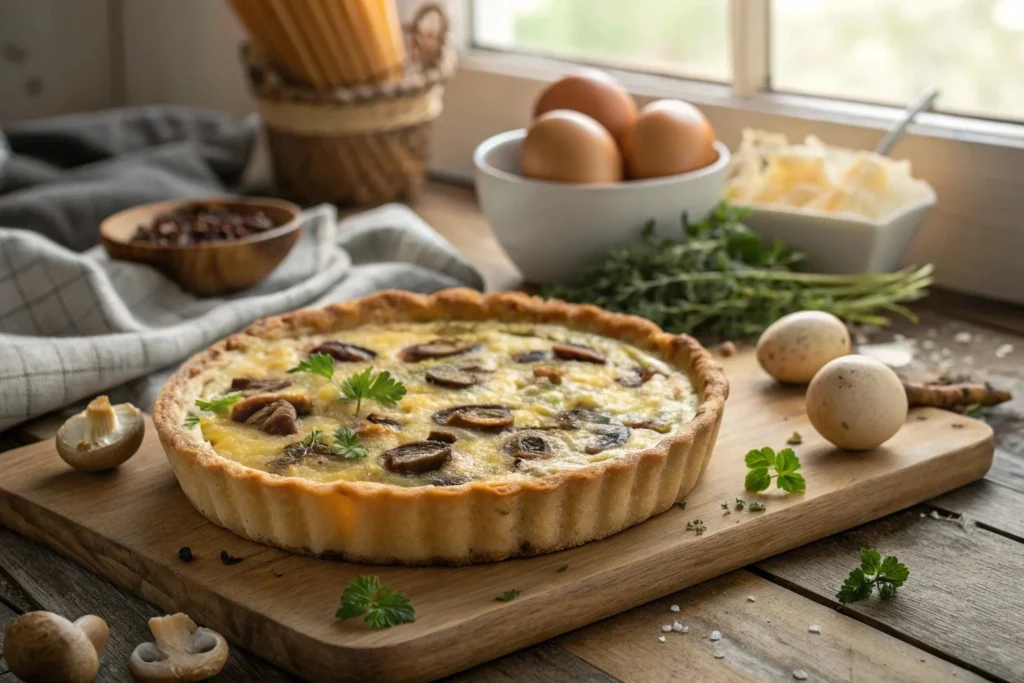 Easy Mushroom Quiche Recipe