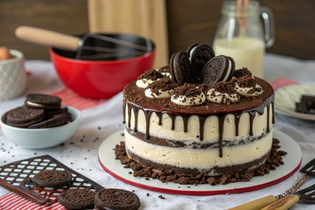 Oreo Cheesecake Cake Recipe