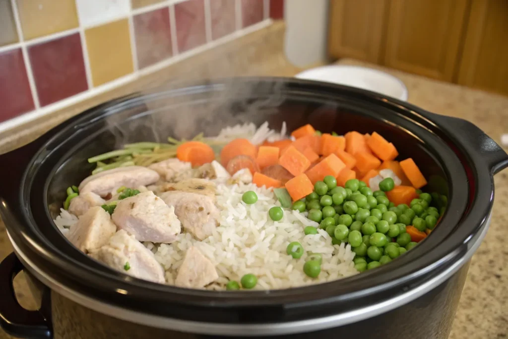 Crockpot Chicken and Rice Recipe