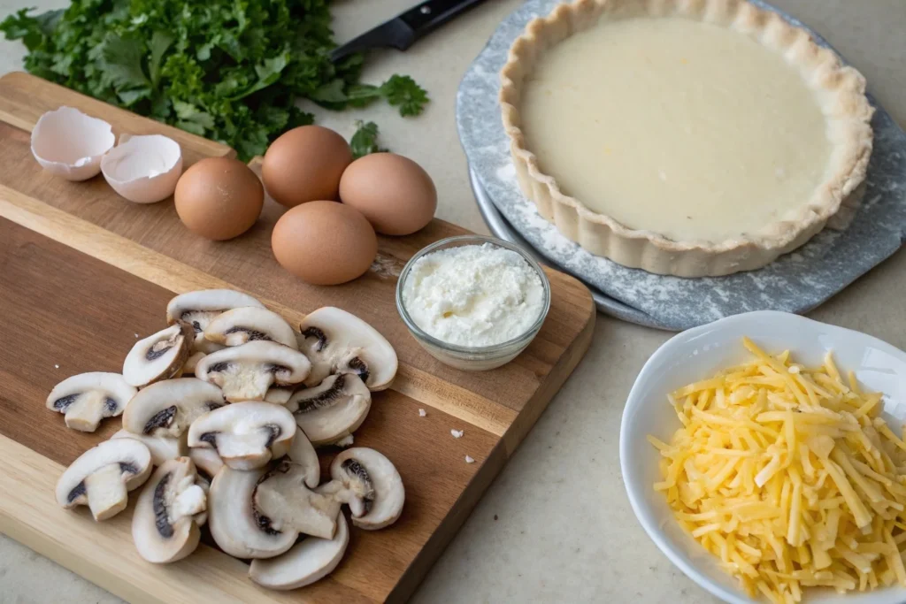 Easy Mushroom Quiche Recipe